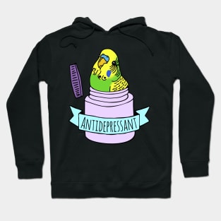 Antidepressant Green Budgie Hoodie